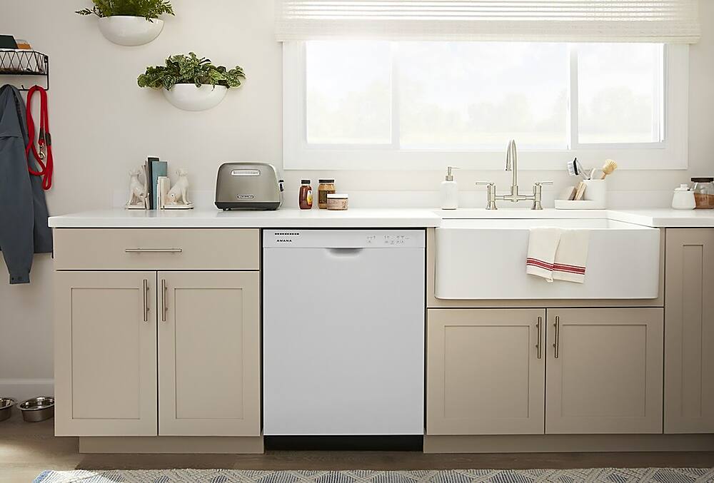 Alt View 20. Amana - Front Control Built-In Dishwasher with Triple Filter Wash and 59 dBa - White.