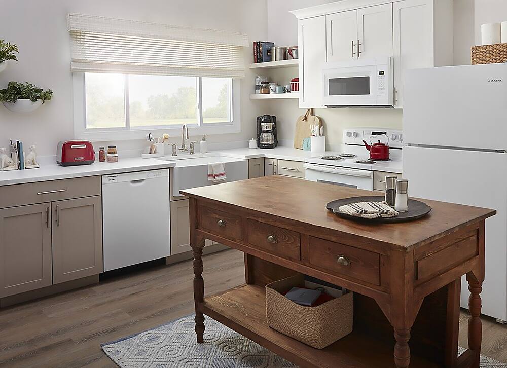 Alt View 22. Amana - Front Control Built-In Dishwasher with Triple Filter Wash and 59 dBa - White.