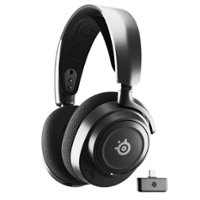 SteelSeries - Arctis Nova 7 Wireless Gaming Headset for PC, PS5, and PS4 - Black - Front_Zoom