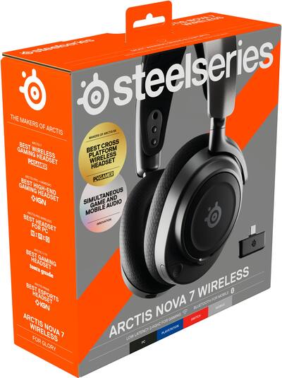 SteelSeries Arctis Nova 7 Wireless Gaming Headset for PC, PS5, and SteelSeries Arctis Nova 7 Wireless Gaming Headset for PC, PS5, and
