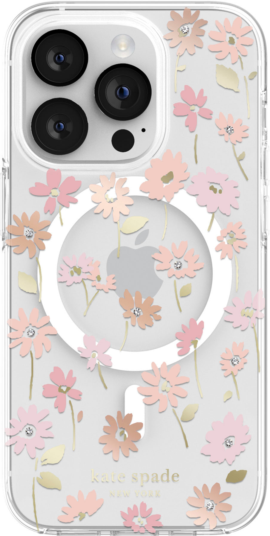 Kate Spade New York - Protective Hardshell MagSafe Case for iPhone 14 Pro - Flowerbed Multi