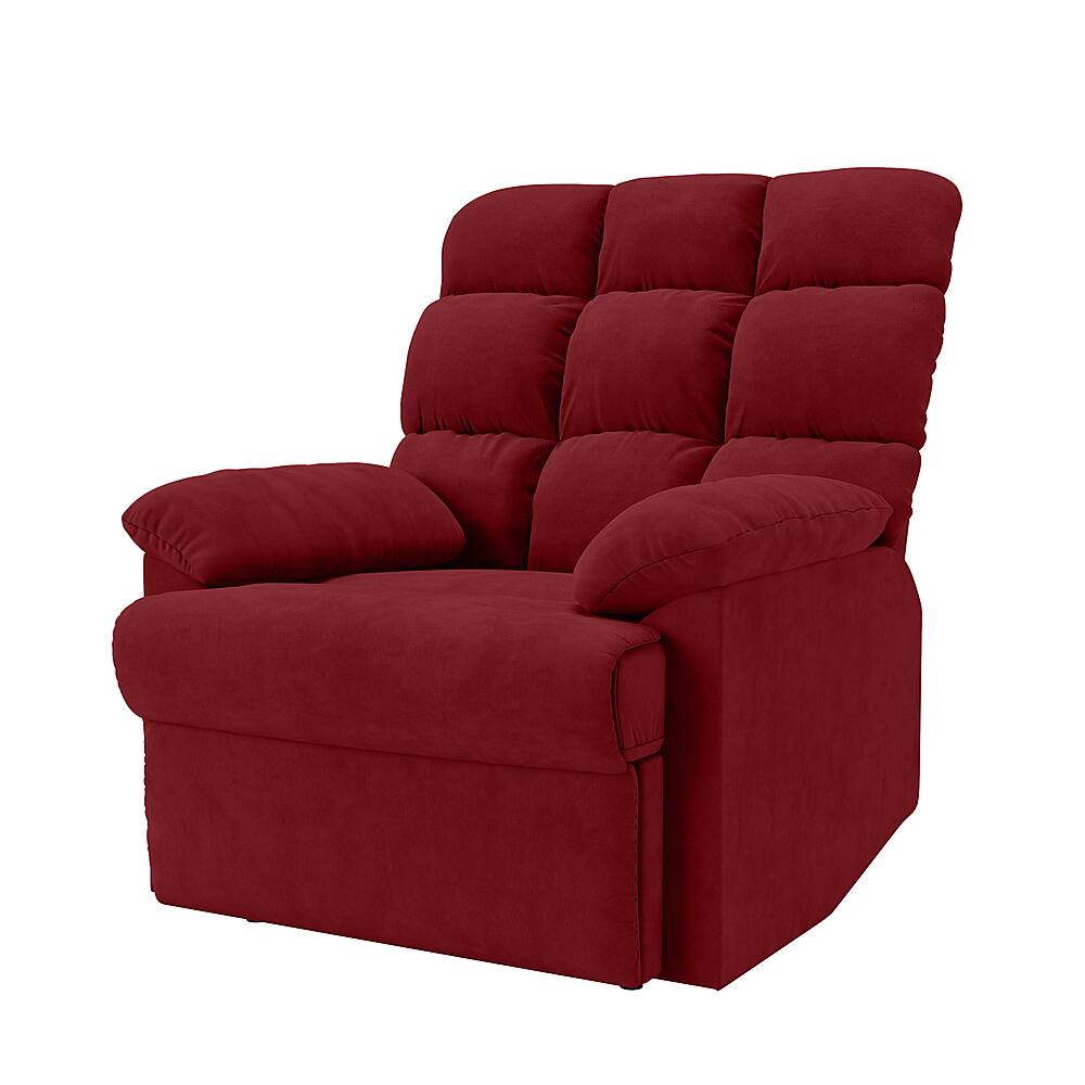 red cloth recliner