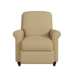 ProLounger - Lehnor Linen Push Back Recliner Chair - Taupe Gray - Front_Zoom