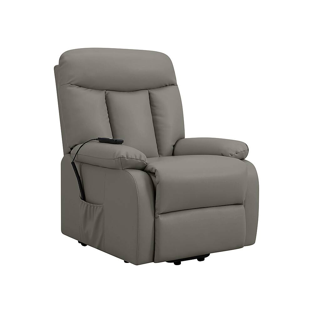 Best Buy ProLounger Kayne PU Power Lift Reclining Chair Taupe