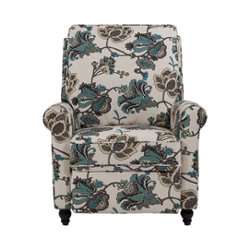 ProLounger - Lehnor Floral Push Back Recliner Chair - Multi - Front_Zoom