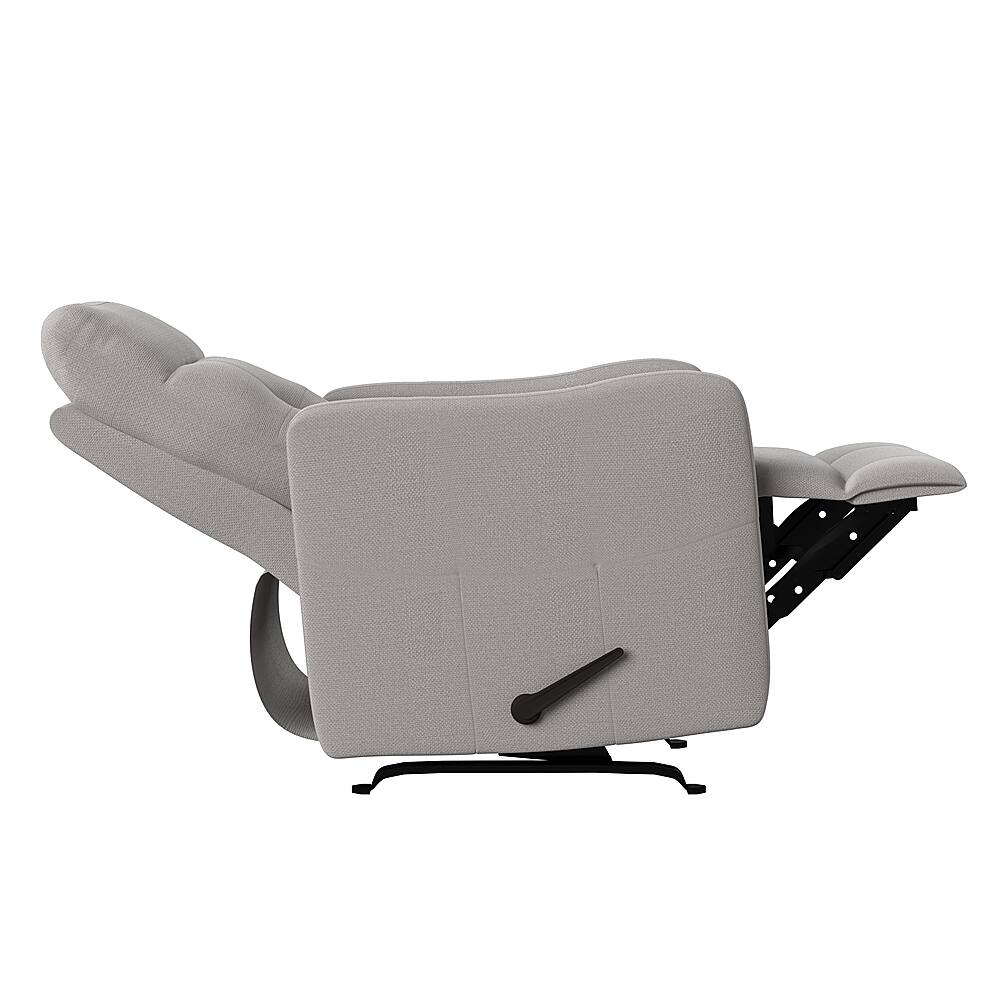 Best Buy ProLounger Klyde Velour Rocker Recliner Chair Platinum Gray