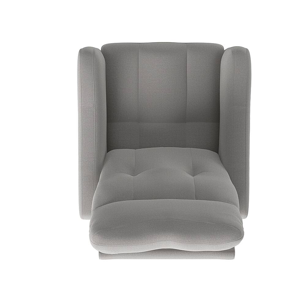 Best Buy ProLounger Klyde Velour Rocker Recliner Chair Platinum Gray