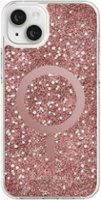 kate spade new york - Protective Hardshell Magsafe Case for iPhone 14 Plus - Chunky Glitter Rose Gold - Front_Zoom