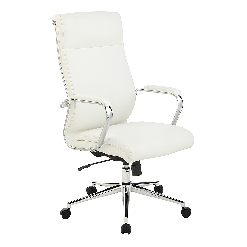 Angle View: Office Star Products - High Back Antimicrobial Fabric Chair - Dillon Snow