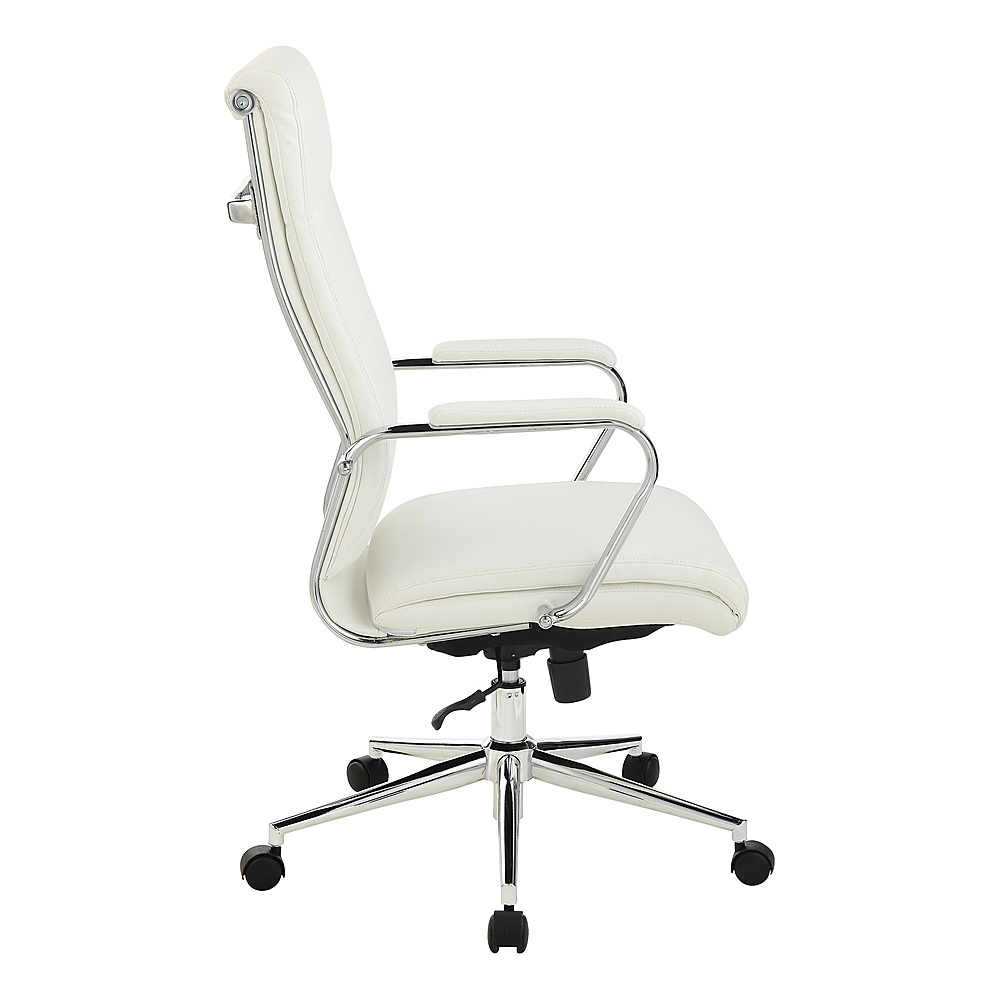 Left View: Office Star Products - High Back Antimicrobial Fabric Chair - Dillon Snow