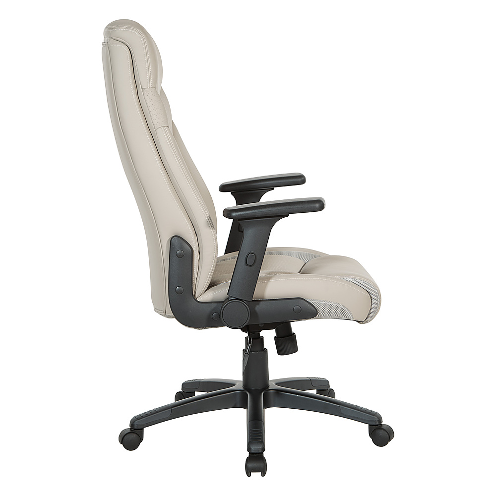 Office Star Products Exec Bonded Leather Office Chair Taupe