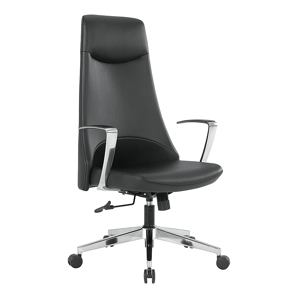 Angle View: Office Star Products - High Back Antimicrobial Fabric Office Chair - Dillon Black