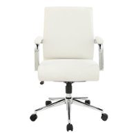 Office Star Products - Mid Back Antimicrobial Fabric Chair - Dillon Snow - Front_Zoom