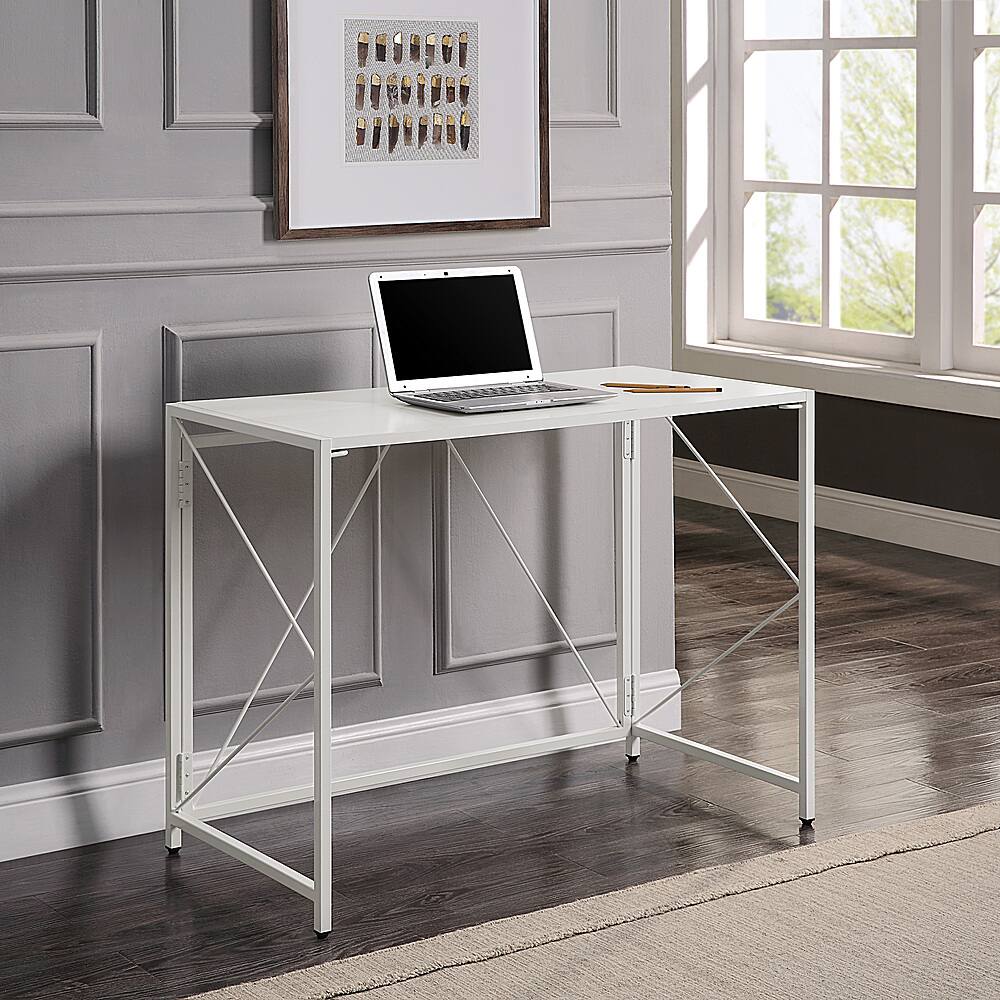 Best Buy OSP Home Furnishings Ravel Toolless Folding Desk White