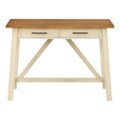 Front Zoom. OSP Home Furnishings - Milford Rustic Writing Desk - Antique White.