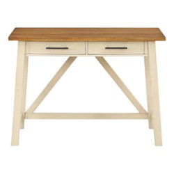 OSP Home Furnishings - Milford Rustic Writing Desk - Antique White - Front_Zoom