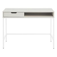OSP Home Furnishings - Contempo 40" Desk with Drawer - White Oak - Front_Zoom