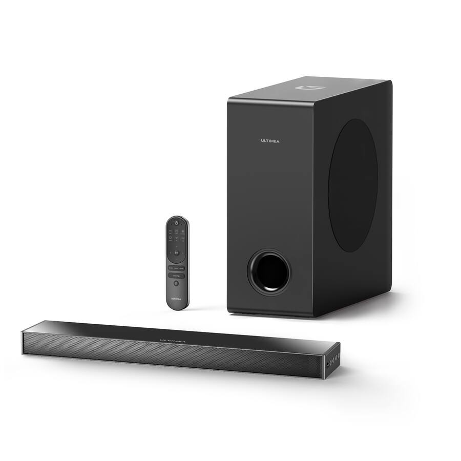 ULTIMEA Dolby Atmos サウンドバー Nova S50 ブラック Ultimea Nova S50 | The World's Slimmest Dolby Atmos 2.1 Soundbar