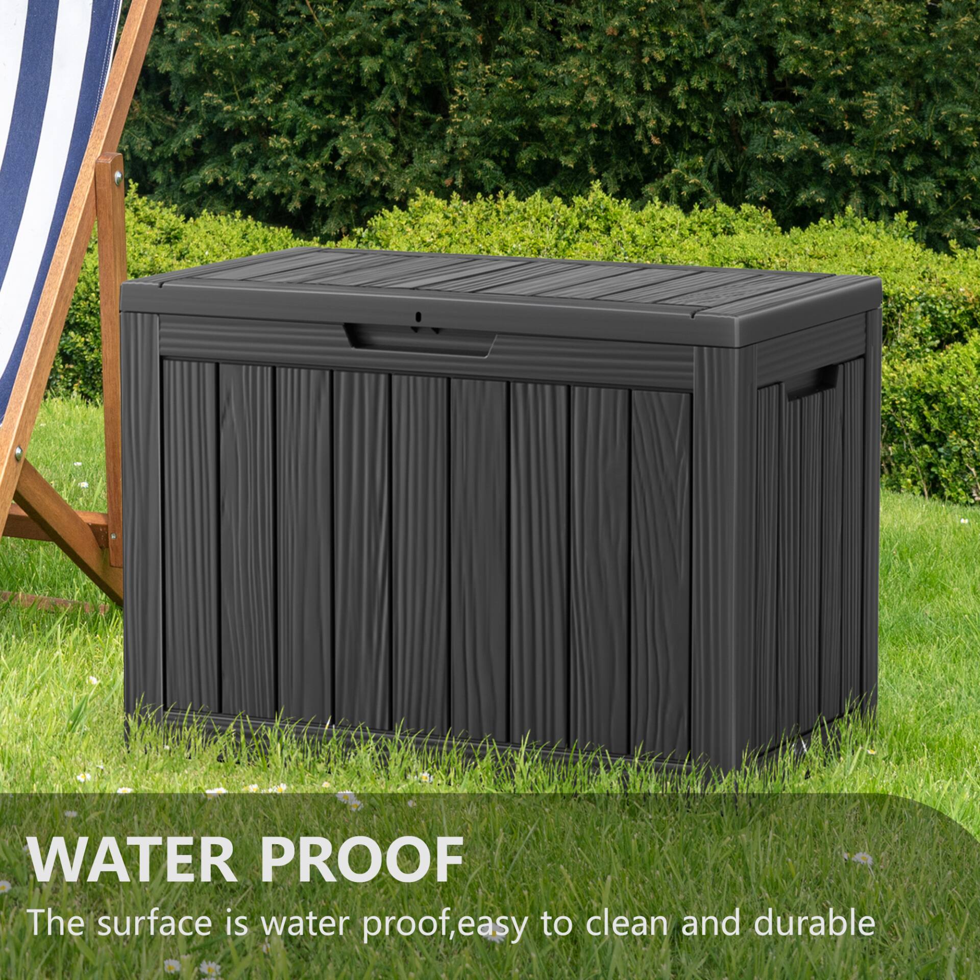 WATER PROOF  
The surface is water proof, easy to clean and durable