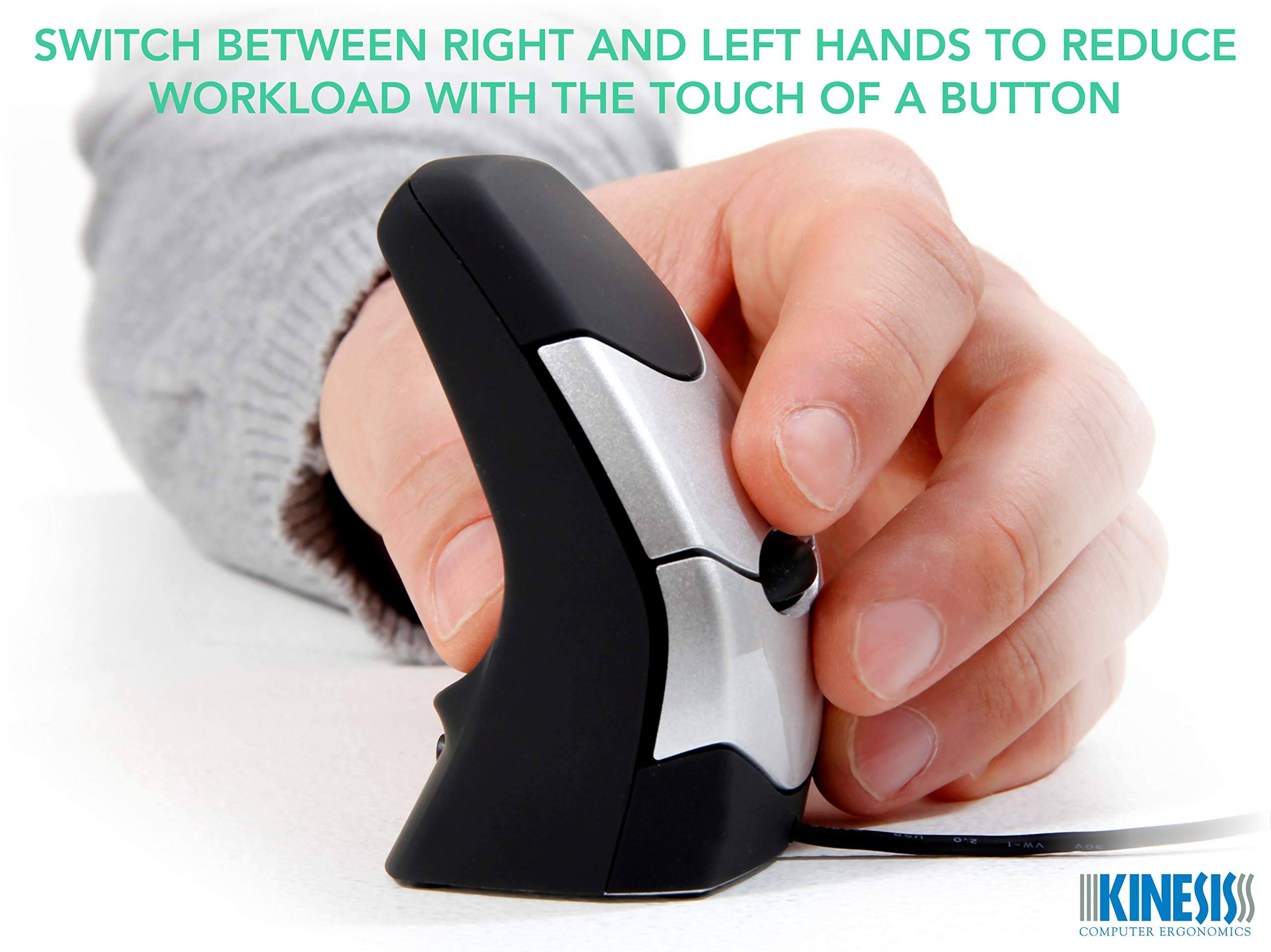 SWITCH BETWEEN RIGHT AND LEFT HANDS TO REDUCE WORKLOAD WITH THE TOUCH OF A BUTTON

LMA ARE KINESIS COMPUTER ERGONOMICS