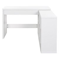 OSP Home Furnishings - Waverly 47.75" Wide Sit-To-Stand L-Desk - White - Front_Zoom