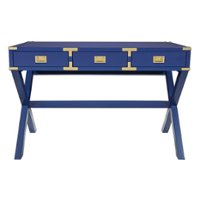 OSP Home Furnishings - Wellington 46" Desk with Power - Blue - Front_Zoom