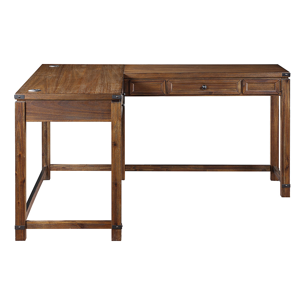 Left View: Sauder - Palladia Collection Table - Vintage Oak