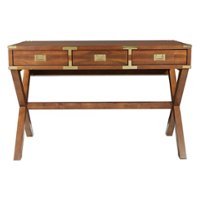 OSP Home Furnishings - Wellington 46" Desk with Power - Toasted Wheat - Front_Zoom