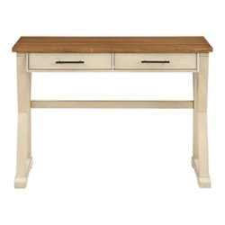 OSP Home Furnishings - Jericho Rustic Writing Desk - Antique White - Front_Zoom