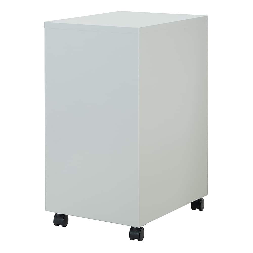 OSP Home Furnishings 2 Drawer Mobile Locking Metal File Cabinet Gray ...