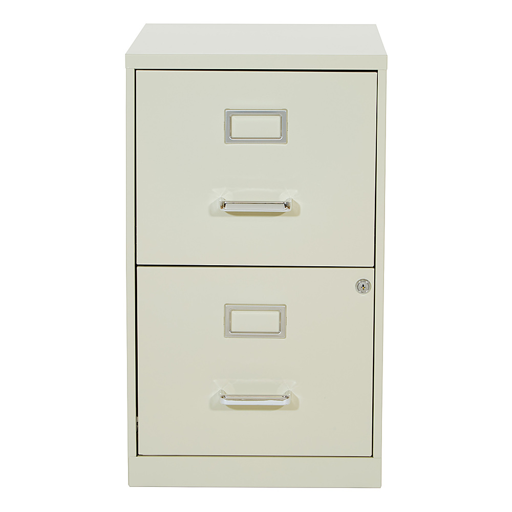 2 Drawer Locking Metal File Cabinet Tan