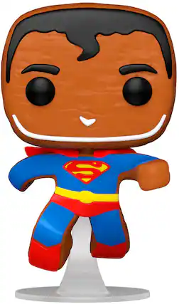 Front. Funko - POP Heroes: DC Holiday- Gingerbread Superman.