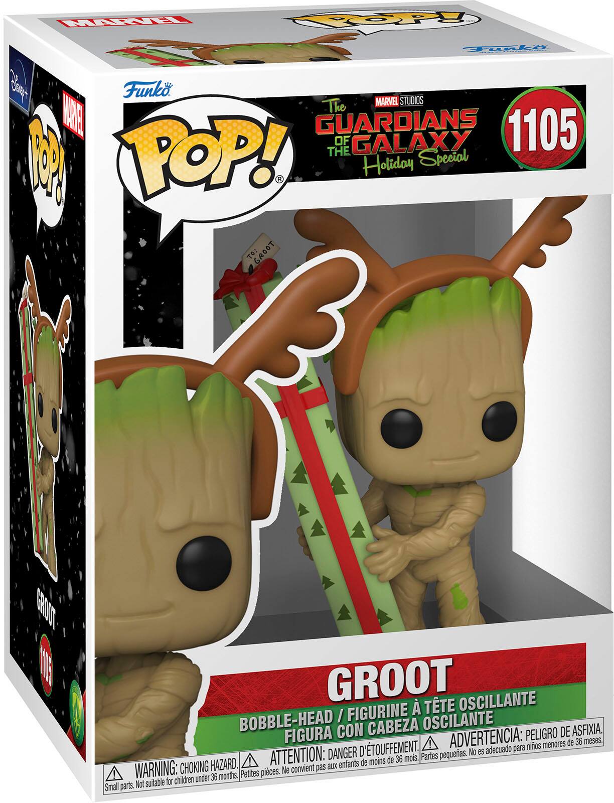 Angle. Funko - POP! Marvel: The Guardians of the Galaxy: Holiday Special - Groot.