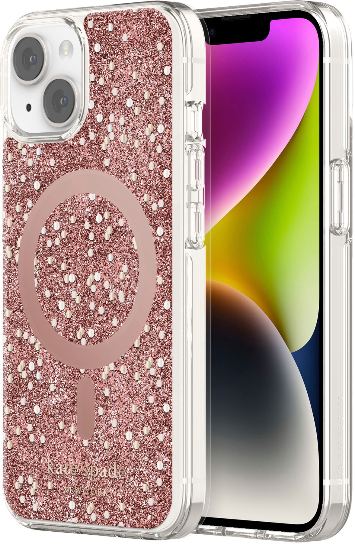 nuTCS: Old Friends New Products - Kate Spade New York Protective Hardshell  Case for iPhone 13 - Multi Floral/Rose/Pacific Green/Clear/Cream with Stones
