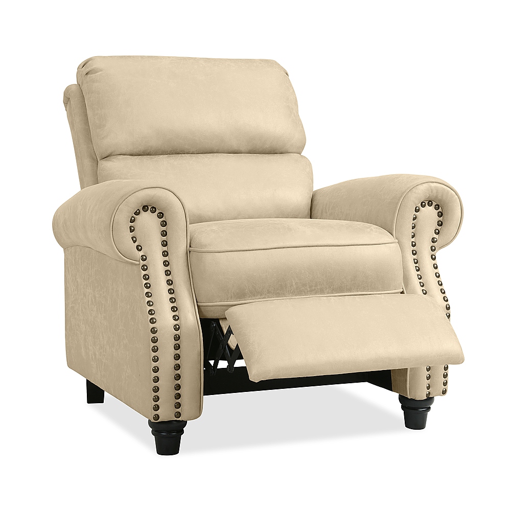 Chocolate Vintage Motion Recliner with Tight Back & Seat Cushions and Pillow  Top Arm & Cup Holder - On Sale - Bed Bath & Beyond - 38338340