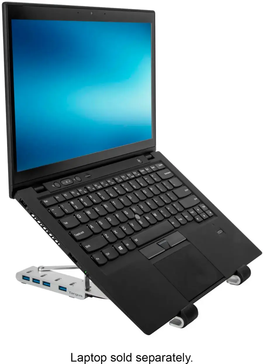 The text on the image reads: "Laptop sold separately."