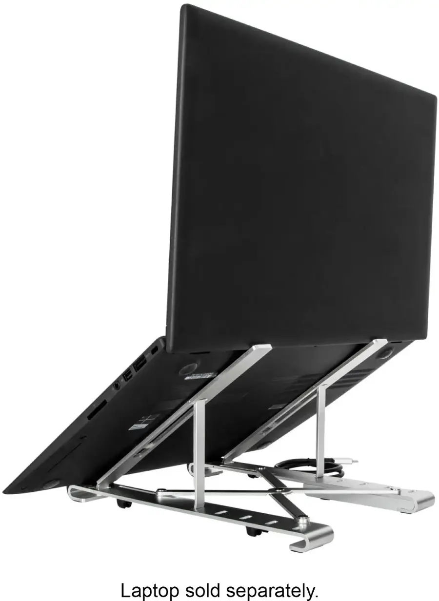Alt View 16. Targus - Portable Laptop Stand + Integrated USB-A Hub - Silver.