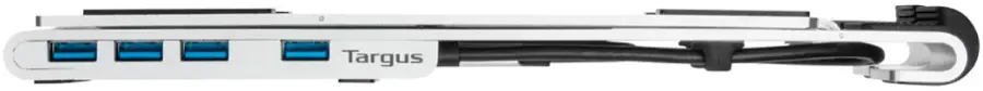Alt View 18. Targus - Portable Laptop Stand + Integrated USB-A Hub - Silver.