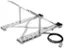 Left. Targus - Portable Laptop Stand + Integrated USB-A Hub - Silver.