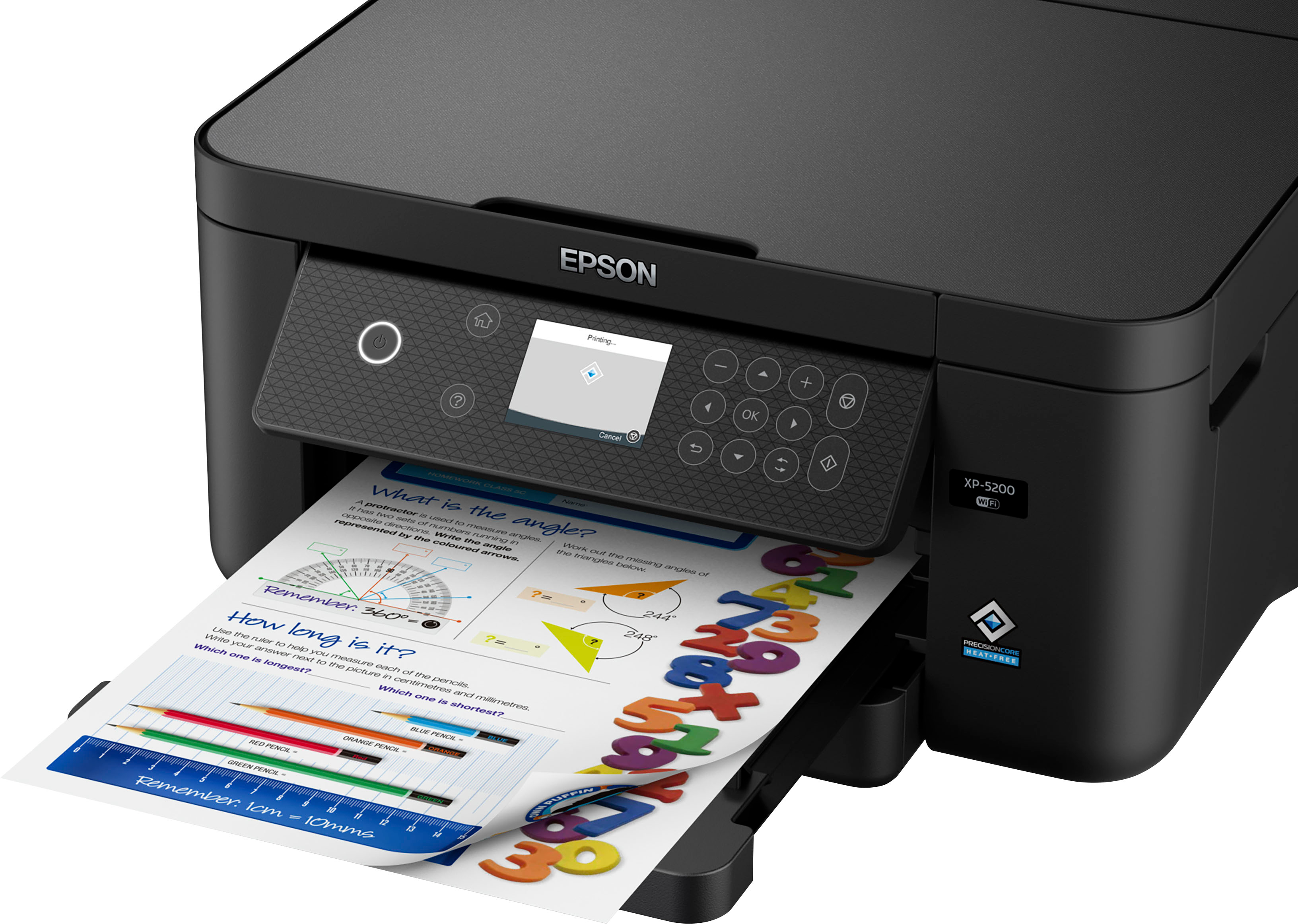 Best - All-in-One XP-5200 Inkjet Black Printer Buy Home C11CK61201 Expression Epson