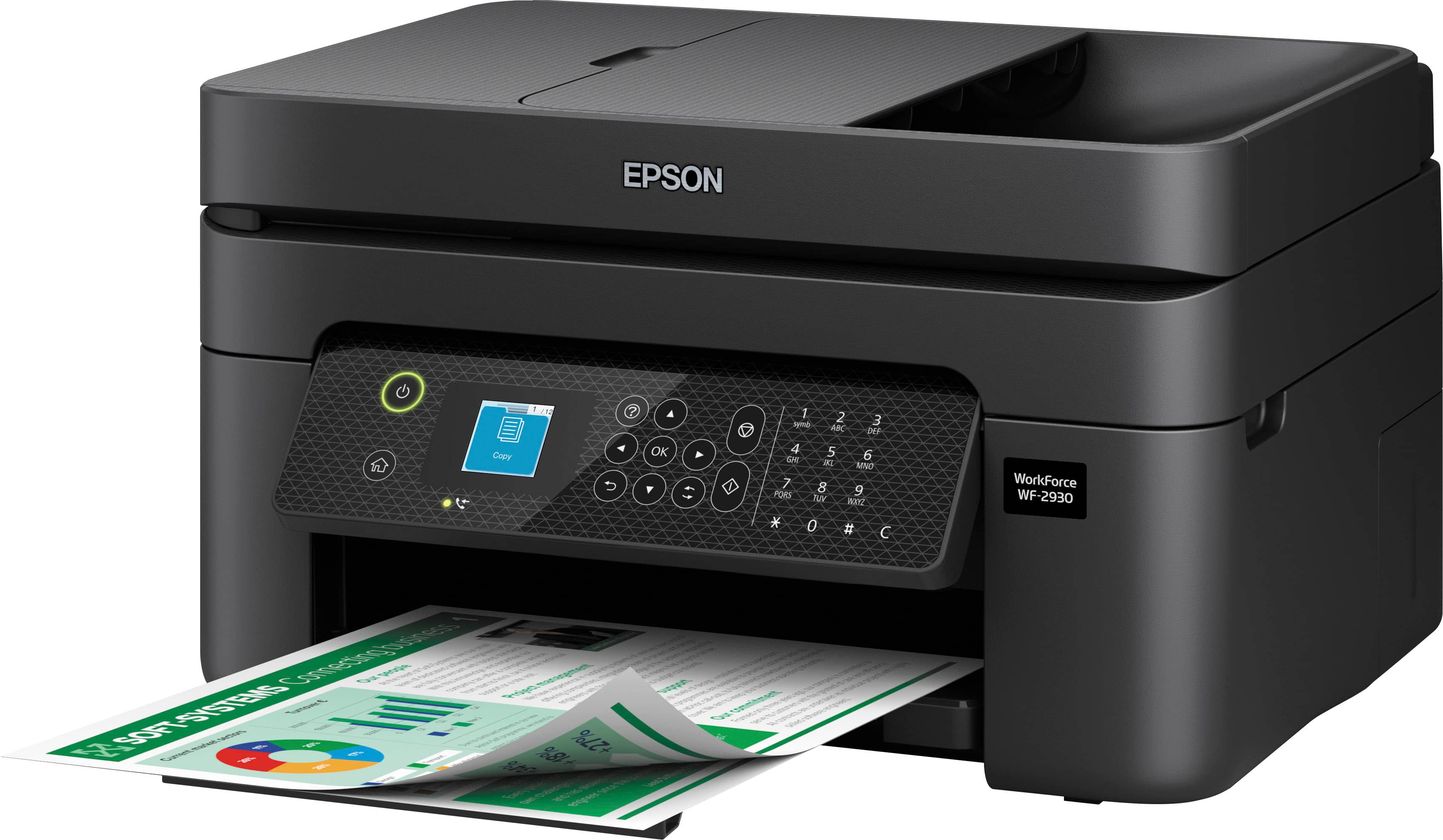 Alt View 14. Epson - WorkForce WF-2930 All-in-One Inkjet Printer.