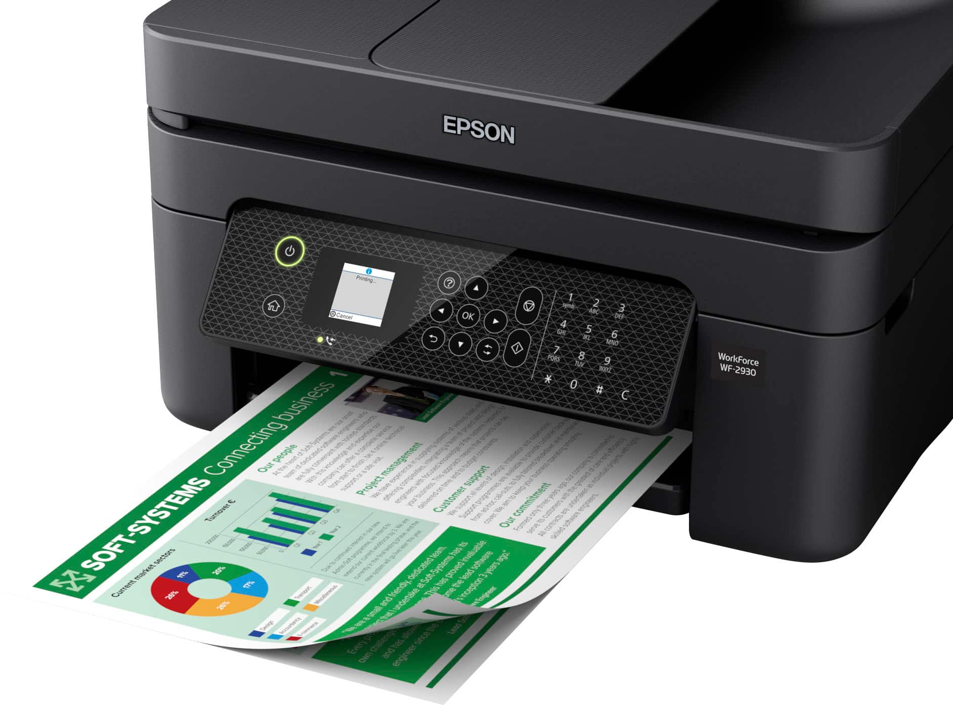 Alt View 17. Epson - WorkForce WF-2930 All-in-One Inkjet Printer.