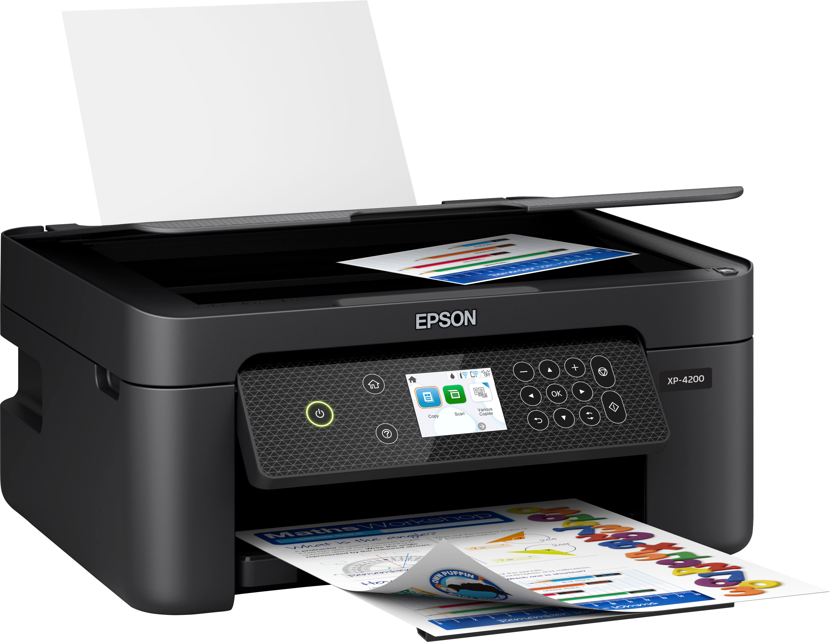 Angle View: Epson - Expression Home XP-4200 All-in-One Inkjet Printer - Black
