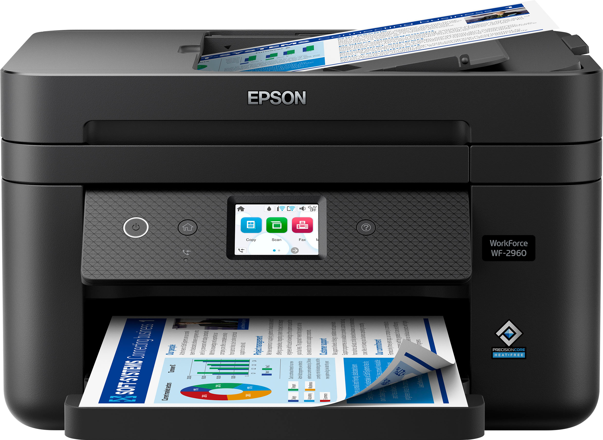 Dag Doe het niet Een computer gebruiken Epson WorkForce WF-2960 All-in-One Inkjet Printer C11CK60201 - Best Buy