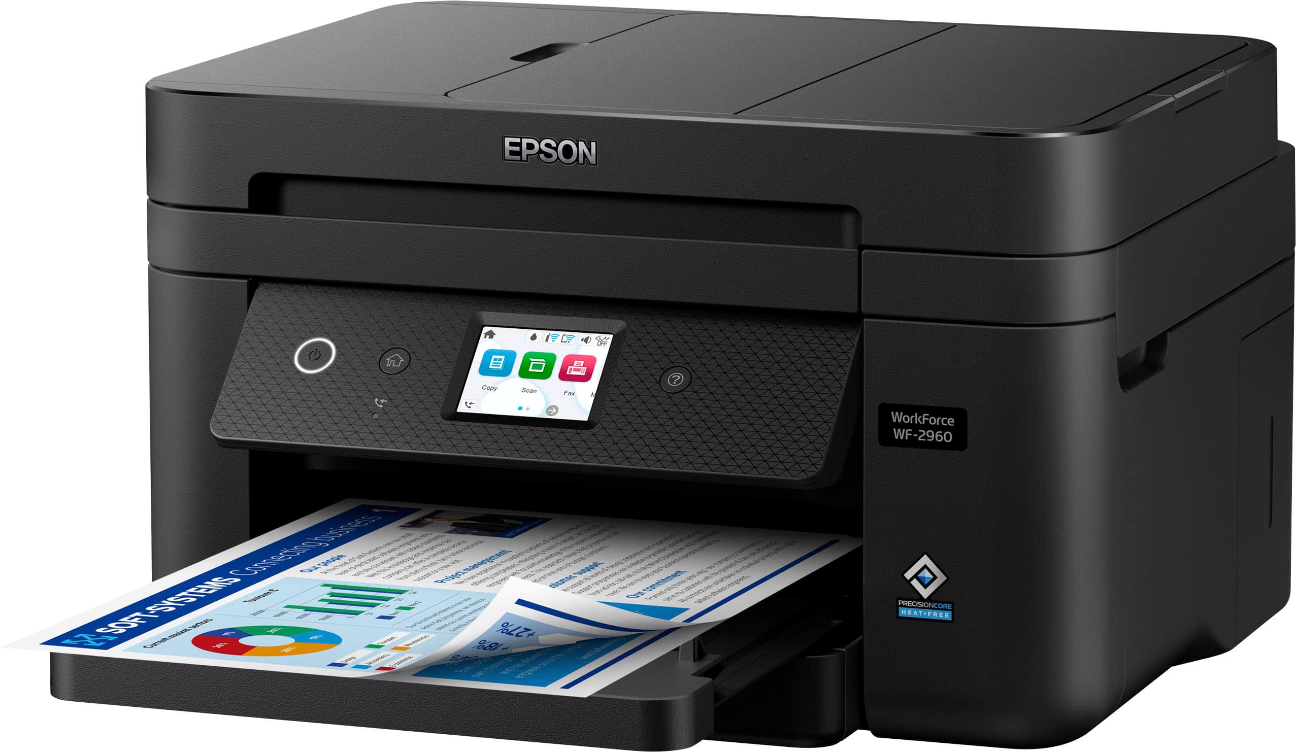 Alt View 14. Epson - WorkForce WF-2960 All-in-One Inkjet Printer - Black.