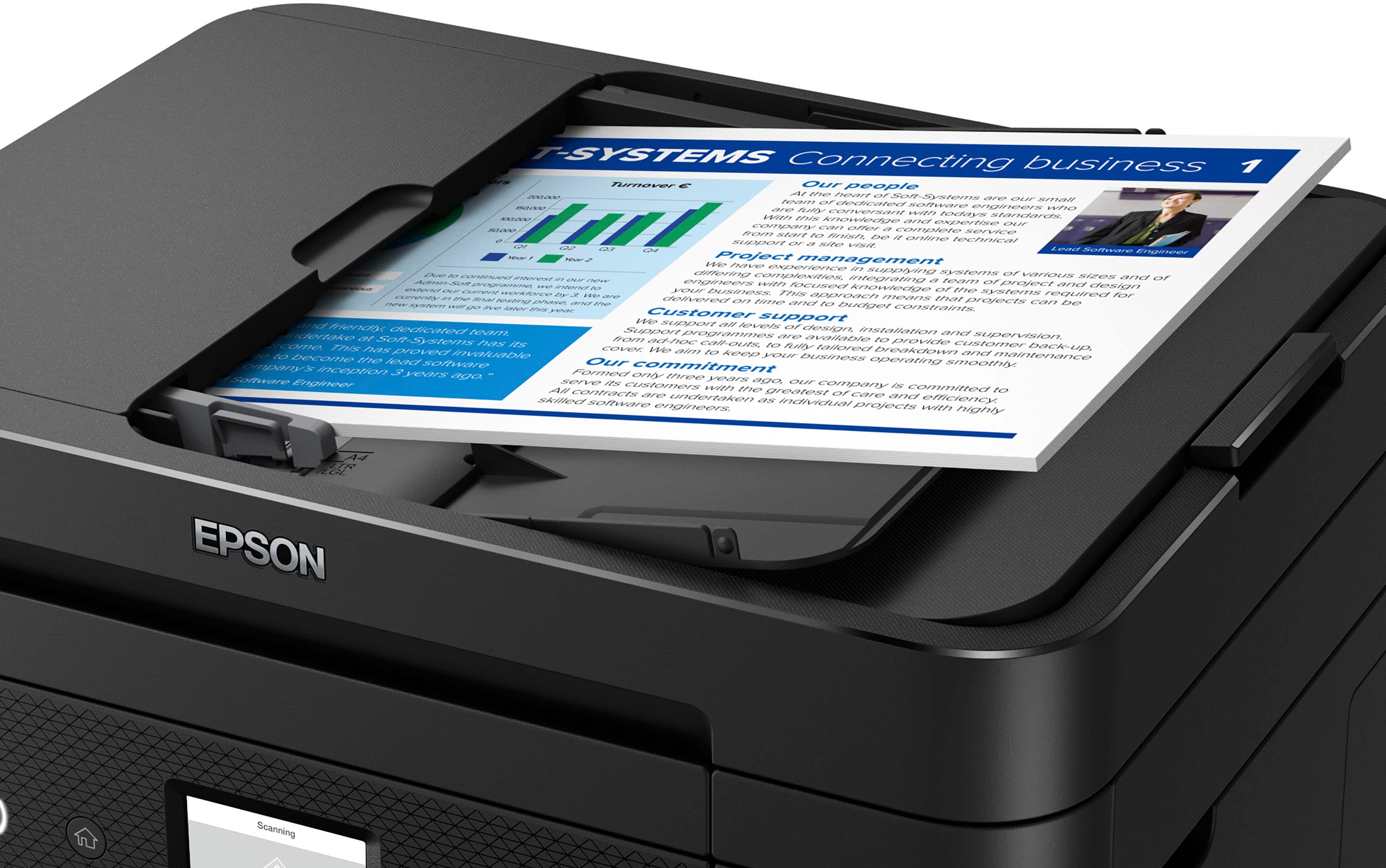 Alt View 20. Epson - WorkForce WF-2960 All-in-One Inkjet Printer - Black.