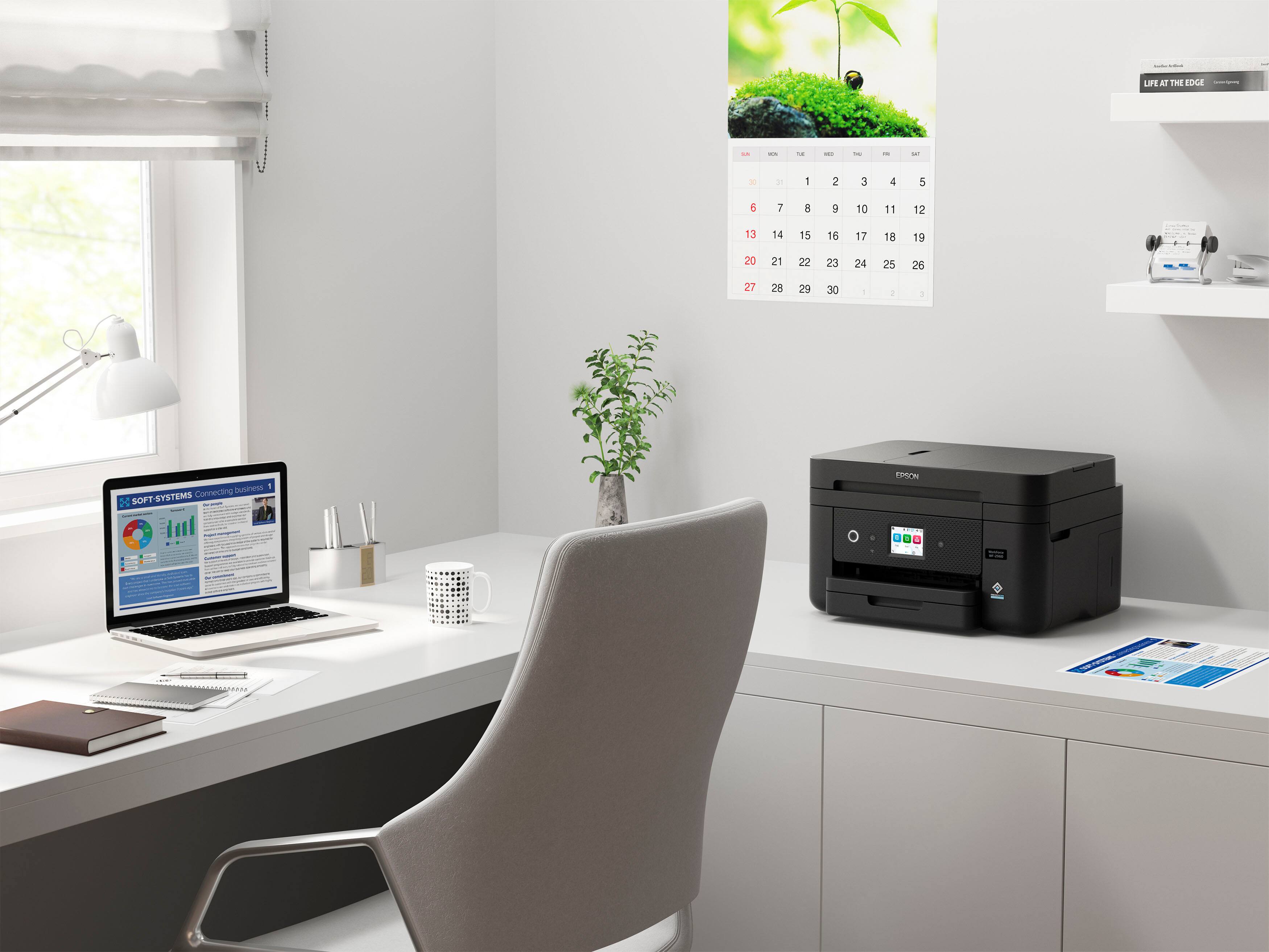 Alt View 21. Epson - WorkForce WF-2960 All-in-One Inkjet Printer - Black.