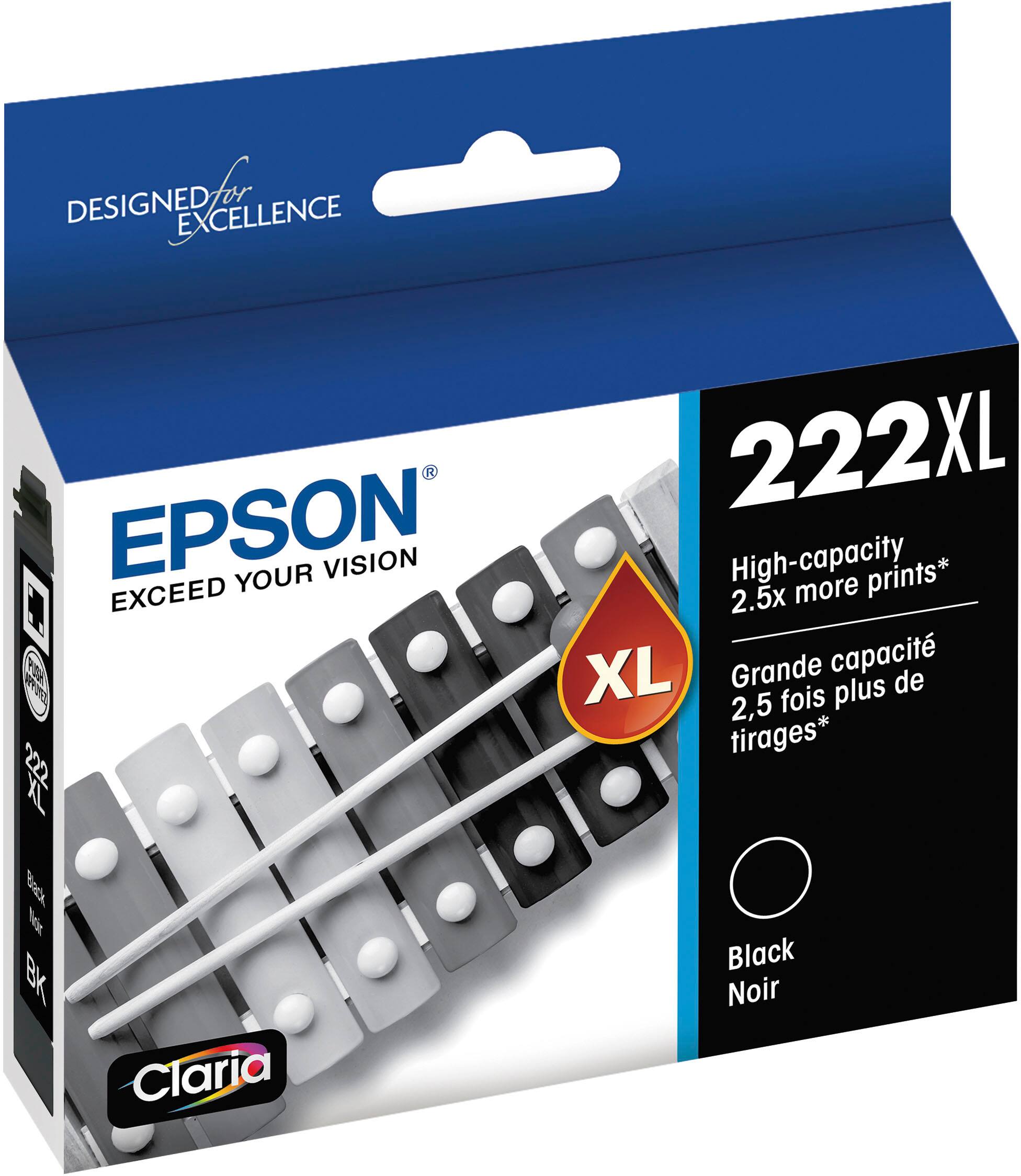 Best Buy: Epson T222 High Yield Ink Cartridge Black T222XL120-S