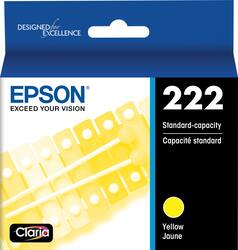 Epson - T222 Standard Capacity  Ink Cartridge - Yellow - Front_Zoom