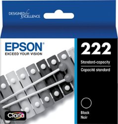 Epson - T222 Standard Capacity  Ink Cartridge - Black - Front_Zoom
